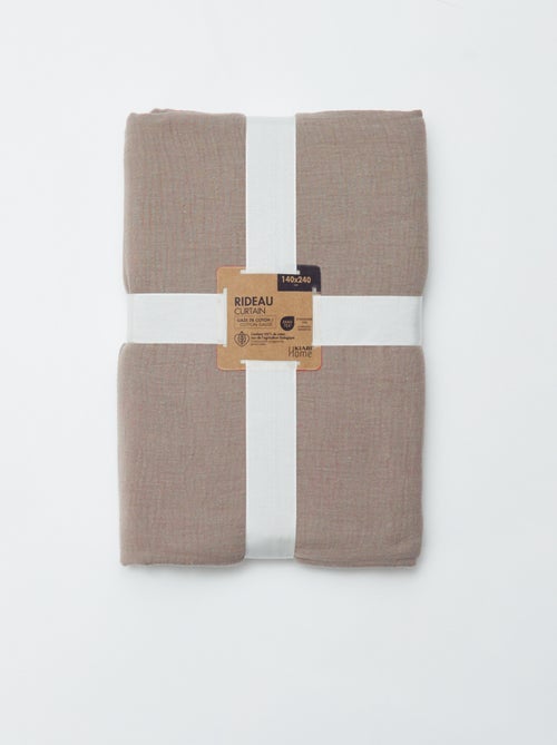 Rideau en gaze de coton - Kiabi