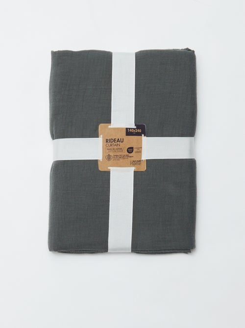 Rideau en gaze de coton - Kiabi