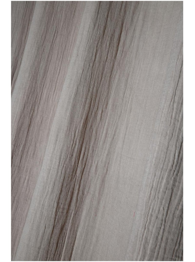 Rideau en gaze de coton Pop colors Beige - Kiabi