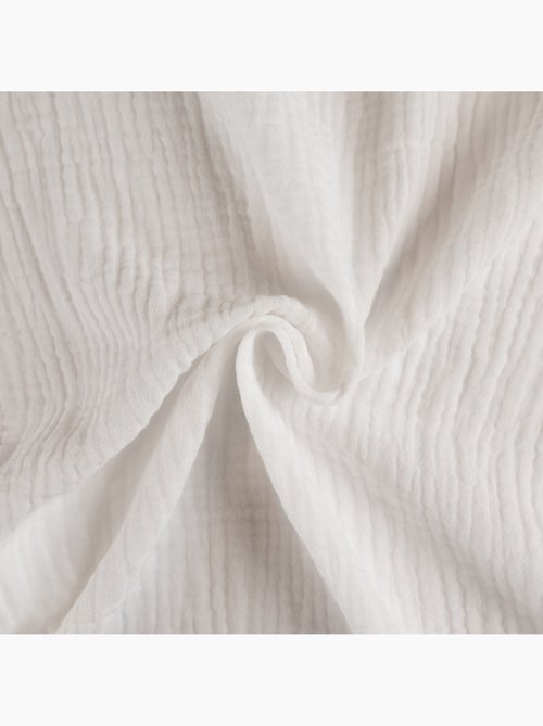 Rideau en gaze de coton tamisant à oeillets - Kiabi