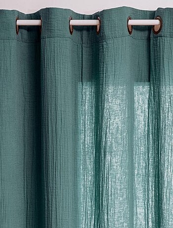 Rideau en gaze de coton uni