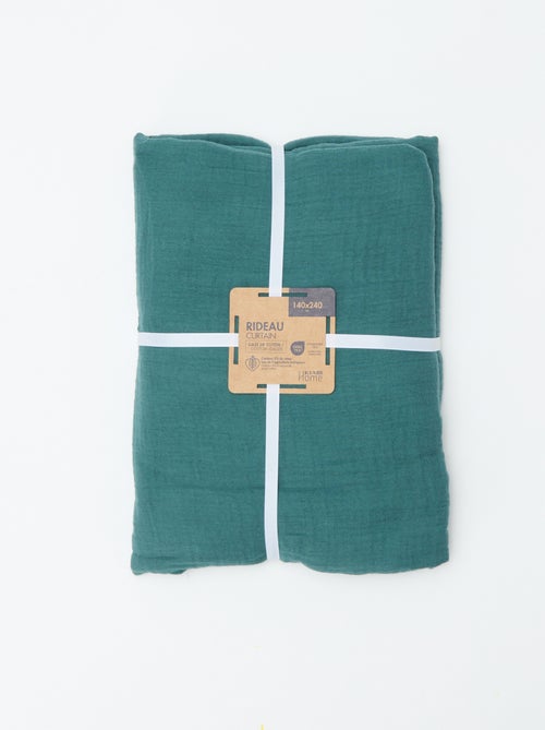 Rideau en gaze de coton - Kiabi