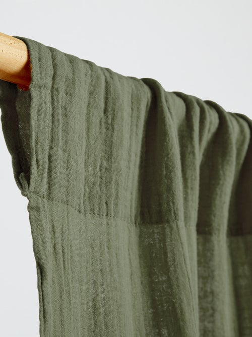 Rideau en gaze de coton - Kiabi