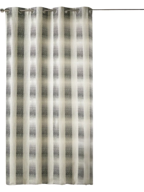 Rideau en Jacquard  - Effet Quadrillé - Kiabi