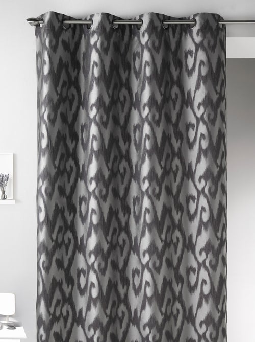 Rideau en Jacquard à Imprimés Baroques - Kiabi