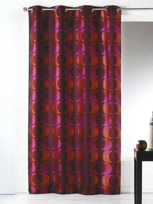 Rideau en Jacquard à Imprimés "Croissant de Lune" - Kiabi