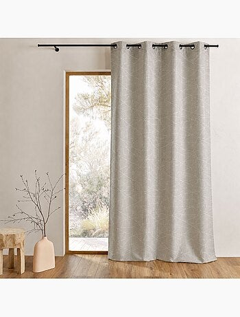 Rideau en Jacquard à Imprimés Design