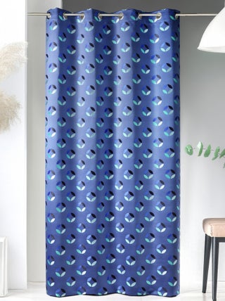 Rideau en jacquard à imprimés "rosace"