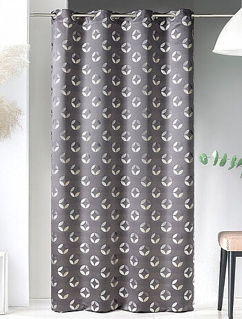 Rideau en jacquard à imprimés "rosace