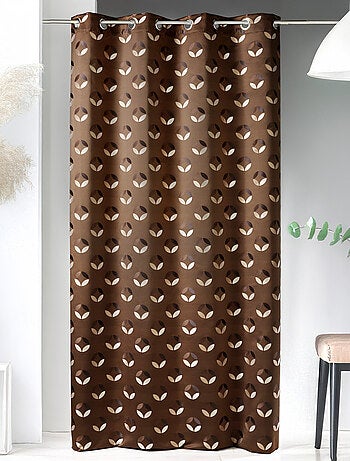 Rideau en jacquard à imprimés "rosace