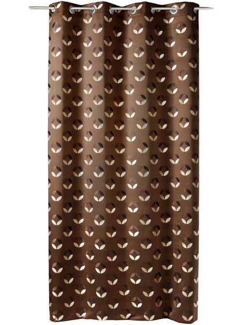 Rideau en jacquard à imprimés "rosace" - Kiabi
