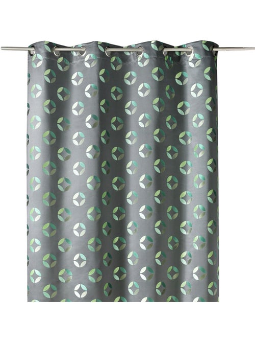 Rideau en jacquard à imprimés "rosace" - Kiabi