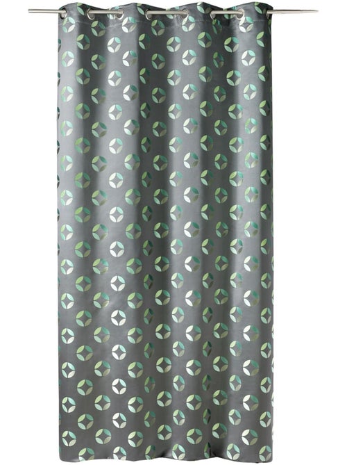Rideau en jacquard à imprimés "rosace" - Kiabi