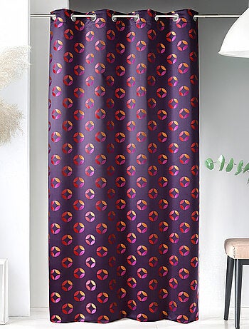 Rideau en jacquard à imprimés "rosace
