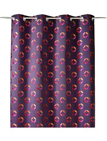 Rideau en jacquard à imprimés "rosace