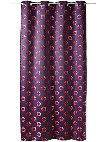 Rideau en jacquard à imprimés "rosace