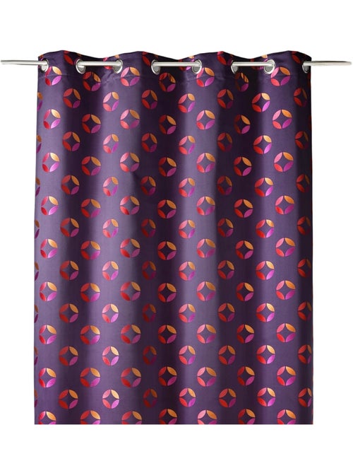 Rideau en jacquard à imprimés "rosace" - Kiabi