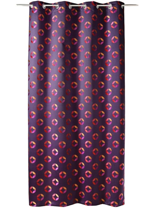 Rideau en jacquard à imprimés "rosace" - Kiabi