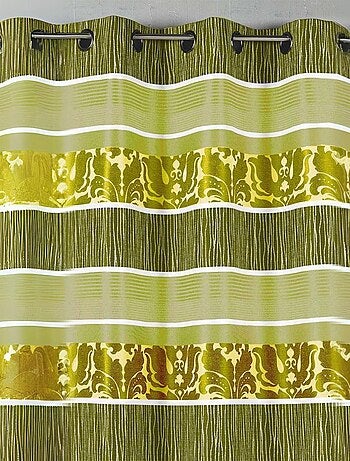 Rideau en jacquard à rayures horizontales colorées