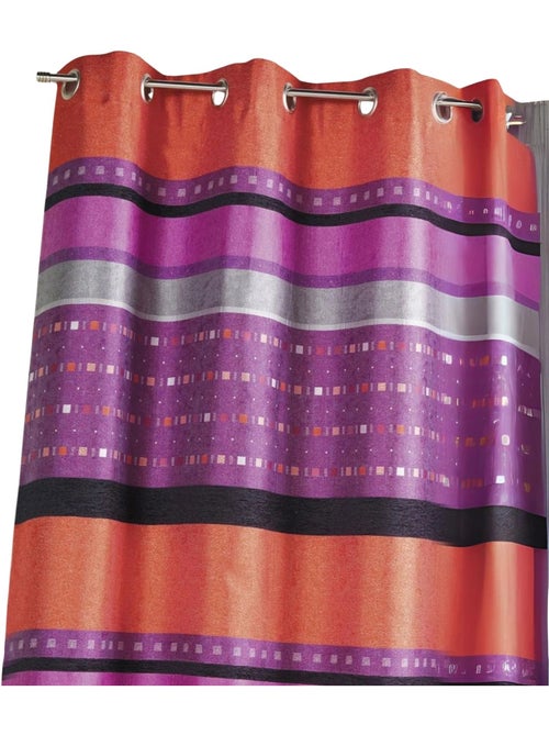 Rideau en jacquard à rayures horizontales graphiques - Kiabi Rideau en jacquard à rayures horizontales graphiques - Kiabi