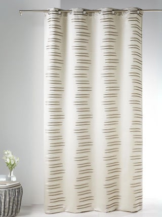 Rideau en jacquard à vagues fantaisies