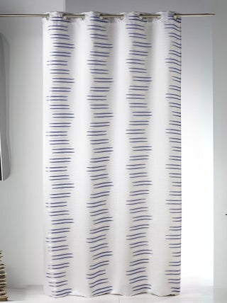 Rideau en jacquard à vagues fantaisies