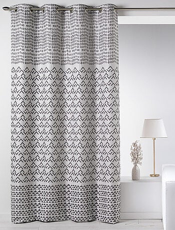 Rideau en jacquard aux motifs fantaisies