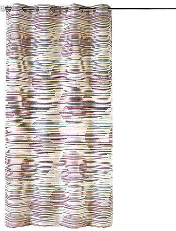 Rideau en jacquard fantaisie et graphique