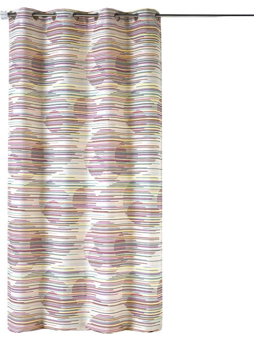 Rideau en jacquard fantaisie et graphique - Kiabi