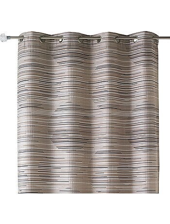 Rideau en jacquard fantaisie et graphique