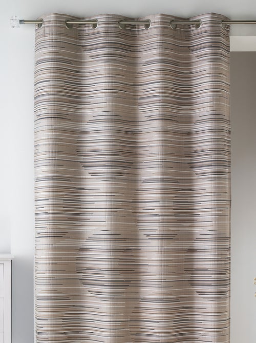Rideau en jacquard fantaisie et graphique - Kiabi