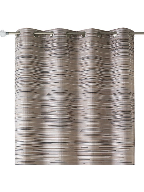 Rideau en jacquard fantaisie et graphique - Kiabi