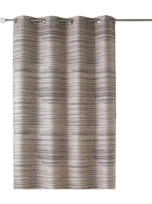 Rideau en jacquard fantaisie et graphique - Kiabi