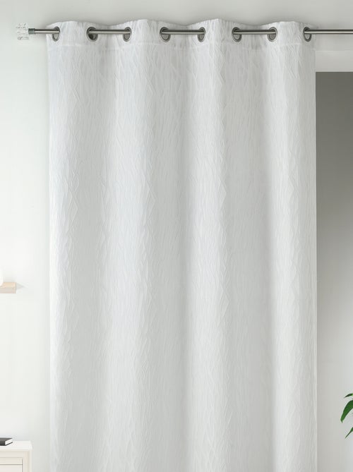Rideau en jacquard fantaisie - Kiabi
