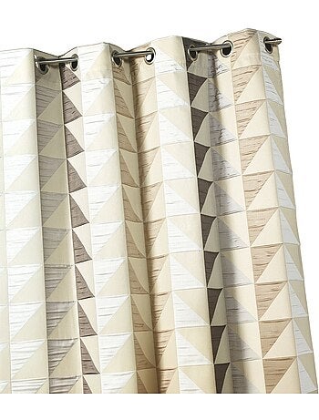 Rideau en jacquard imprimés triangulaires