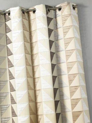 Rideau en jacquard imprimés triangulaires