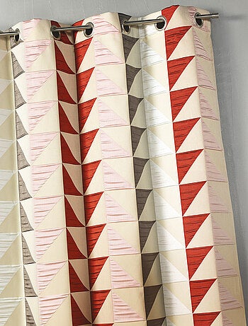 Rideau en jacquard imprimés triangulaires