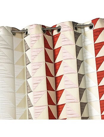 Rideau en jacquard imprimés triangulaires