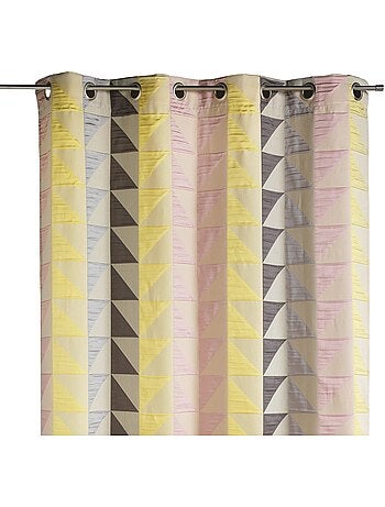 Rideau en jacquard imprimés triangulaires