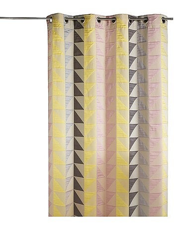 Rideau en jacquard imprimés triangulaires