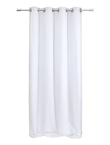 Rideau en lin à œillets