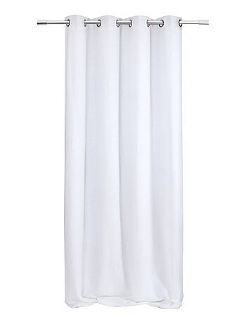 Rideau en lin à œillets