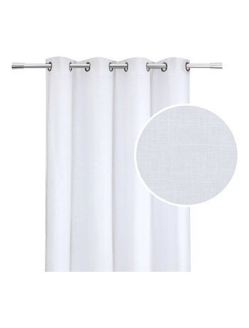 Rideau en lin à œillets