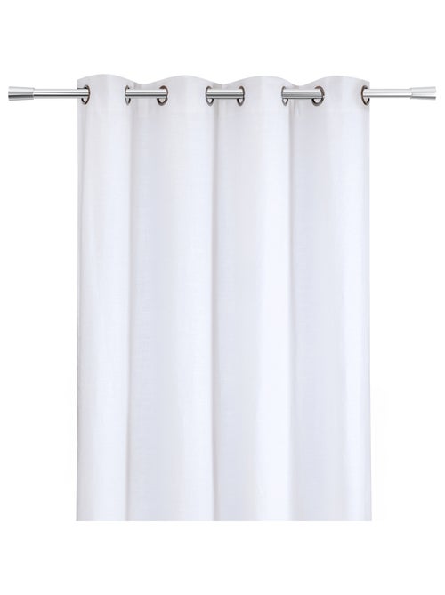 Rideau en lin à œillets - Kiabi