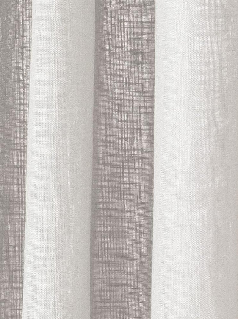 Rideau en lin avec œillets 'Deko&co' Blanc - Kiabi