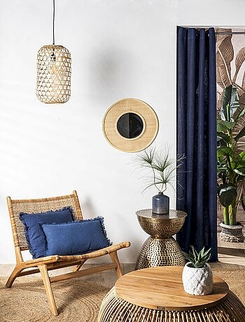 Rideau en lin avec œillets 'Deko&co'