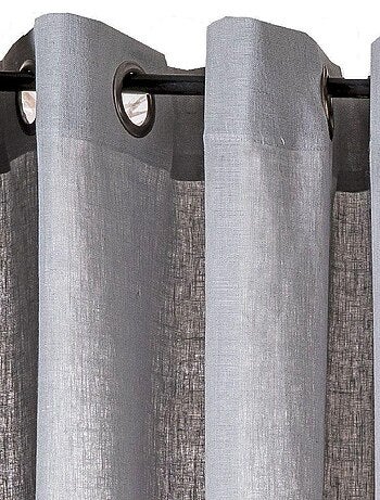 Rideau en lin avec œillets 'Deko&co'