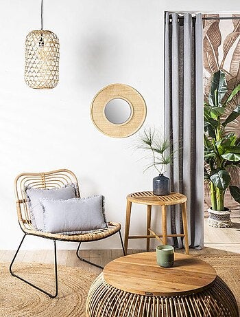 Rideau en lin avec œillets 'Deko&co'