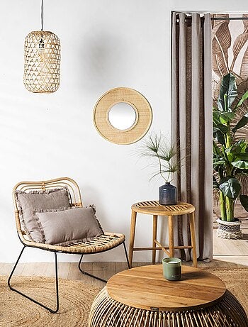 Rideau en lin avec œillets 'Deko&co'