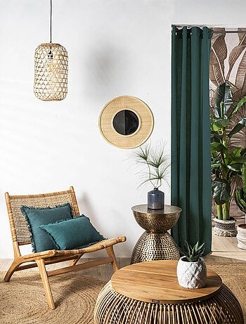 Rideau en lin avec œillets 'Deko&co'